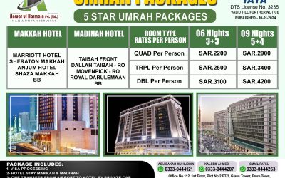 5 STAR UMRAH PACKAGES