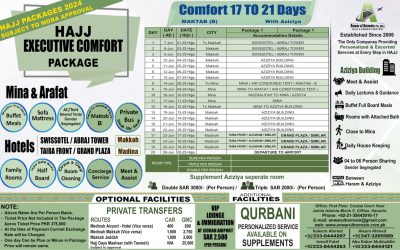 Comfort 17 To 21 Days Hajj Executive Comfort Package