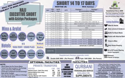 Hajj Execitive Comfort Package Comfort 14 To 17 Days
